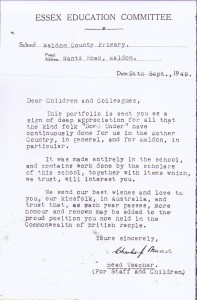 Apple Book letter - 24 Sept. 1949